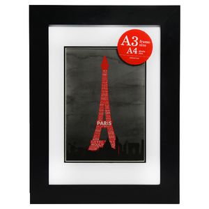 Poster Frame A3 with A4 Opening Value 20 Pack Black