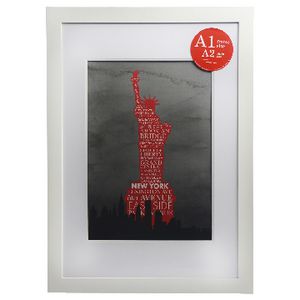 Lifestyle Poster Frame A1 with A2 Opening White 20 Pack