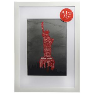 Lifestyle Poster Frame A1 with A2 Opening White