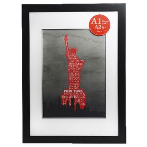 Poster Frame A1 with A2 Opening 10 Pack Black