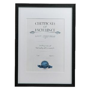 Lifestyle Brands A3 Certificate Frame Brushed Black 100 Pack