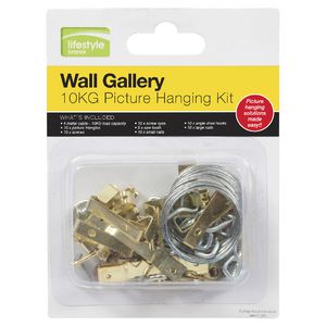 10kg Picture Hanging Kit 66 Pieces