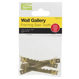 Framing Saw Tooth Hooks 4 Pack