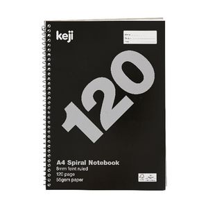 Value A4 Spiral Notebook 120 Page