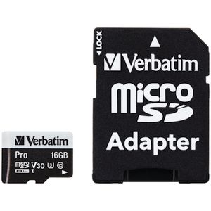 Verbatim Pro Micro SDHC Memory Card 16GB