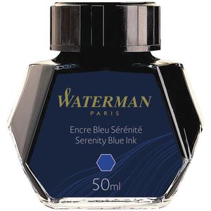 Waterman Bottled Ink 50mL Serenity Blue