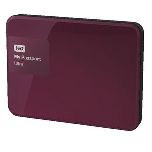 WD My Passport Ultra 1TB Portable Hard Drive Wild Berry