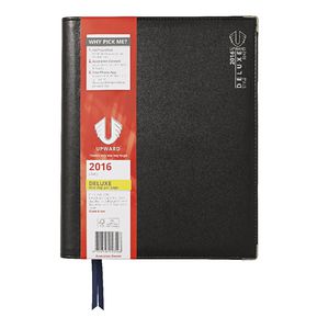Upward Deluxe A4 Day to Page 2016 Diary Black