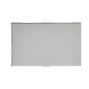 X Stainless Steel Business Card Holder Silver
