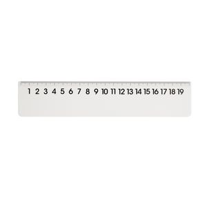 X 20cm Ruler White