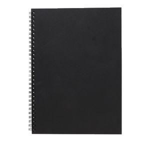 X B5 Pressboard Spiral Notebook 160 Page Black
