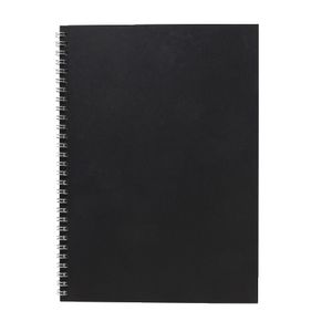X B5 Pressboard Spiral Notebook 96 Page Black