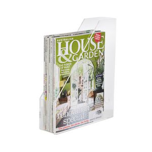X Magazine File Acrylic Clear