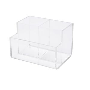 X Pen Stand Desk Tidy Acrylic Clear