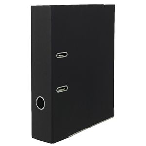 X Pressboard Lever Arch File Black