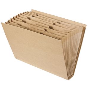 X Pressboard Expanding File A4 12 Pockets Kraft