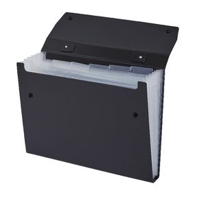 X Expanding File A4 6 Pockets Black