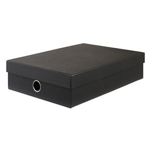 X A4 Document Box Black
