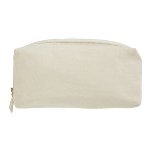X 100% Cotton Large Pencil Case Beige