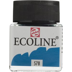 Ecoline Liquid Watercolour Paint 30mL Sky Blue Cyan