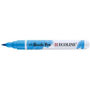 Ecoline Liquid Watercolour Brush Pen Sky Blue Cyan