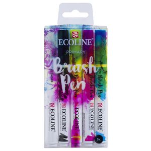 Ecoline Liquid Watercolour Brush Pen 5 Pack