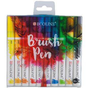 Ecoline Liquid Watercolour Brush Pen 10 Pack