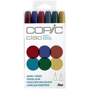 Copic Ciao Markers Jewel 6 Pack