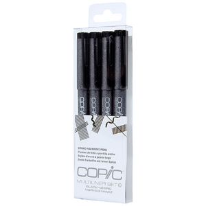 Copic Multiliner Marker Broad Nib 4 Pack