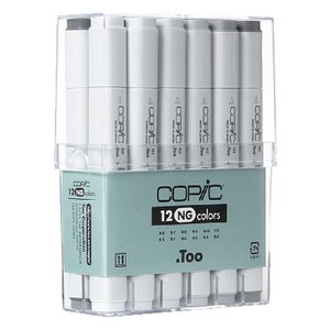 Copic Markers Neutral Grey 12 Pack
