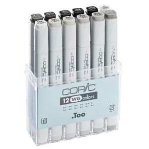 Copic Markers Warm Grey 12 Pack