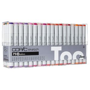 Copic Sketch Markers Assorted 72 Pack