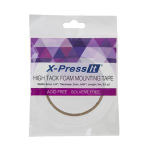 X-Press It High Tack Foam Mounting Tape 6mm x 4m