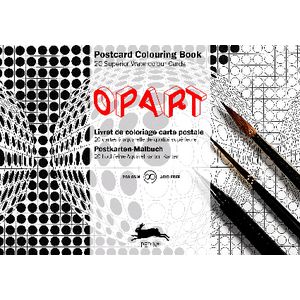 Pepin Postcard Colouring Book Op Art