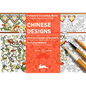 Pepin Postcard Colouring Book Chinese Designs