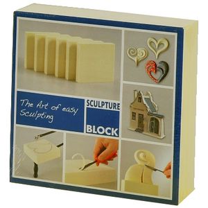 Sculpture Block Canvas 15 x 15 x 2.5cm 2 Pack