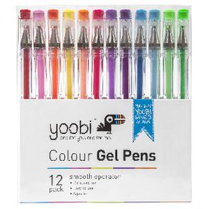 Yoobi Assorted Gel Pens 12 Pack
