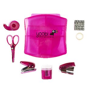 Yoobi Mini Stationery Set Pink