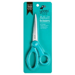 Yoobi Soft Touch Adult Scissors Aqua