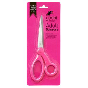 Yoobi Soft Touch Adult Scissors Pink