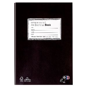 Yoobi A4 Exercise Book Black 128 Page