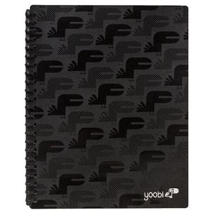 Yoobi A4 20 Pocket Display Book Black