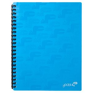 Yoobi A4 20 Pocket Display Book Blue