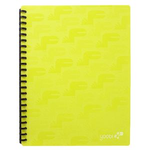 Yoobi A4 20 Pocket Display Book Green