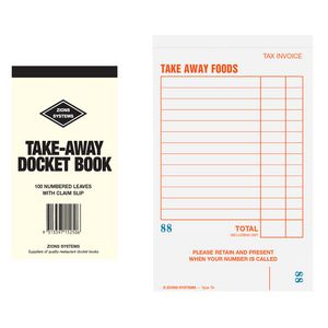 Zions Take Away Docket Book