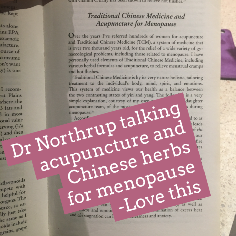 Acupuncture and Chinese herbs for Menopause
