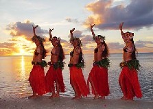 Cultural performance in beautiful Rarotonga