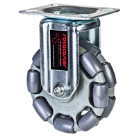 Rotacaster double omni-wheel with mount and top plate