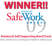Rtatruck Self Supporting Hand Truck - Winner 2009 SafeWork Awards