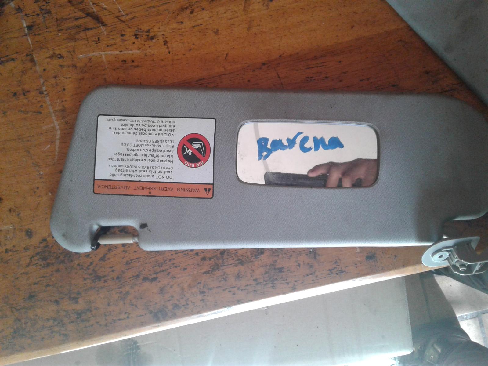 View Auto part Sunvisor Holden Barina 2007